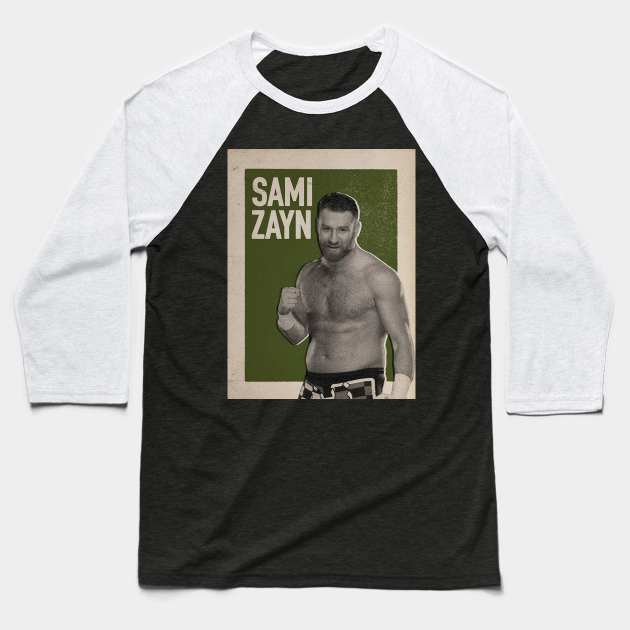 Sami Zayn Vintage Baseball T-Shirt by nasib